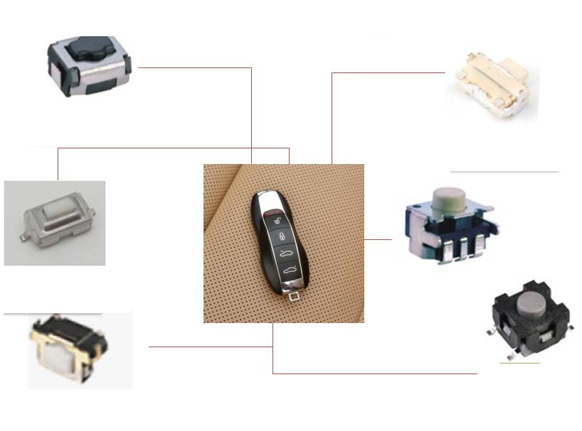 汽車電子鎖輕觸開關